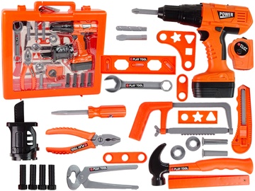 Bērnu darbarīku komplekts Tool Set 13352, oranža