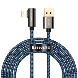 Vads Baseus Legend Series, USB/Apple Lightning, 2 m, zila