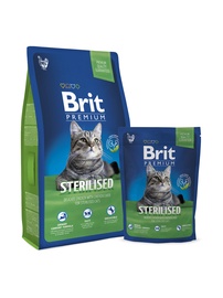 Sausā kaķu barība Brit Premium Cat Sterilised, vistas gaļa, 1.5 kg