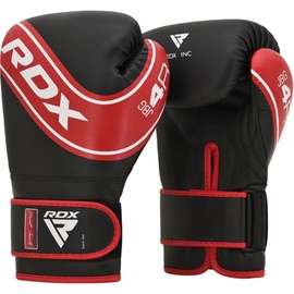 Боксерские перчатки RDX JBG 4 R-6oz, черный/красный, 6 oz