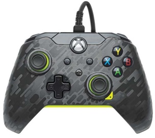 Spēļu kontrolieris PDP Xbox X/S & One Electric Carbon, melna/pelēka/gaiši zaļa