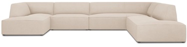 Kampinė sofa Micadoni Home Ruby Panoramic 7 Seats, kreminė, dešininė, 366 x 273 cm x 69 cm