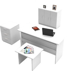Mööblikomplekt Kalune Design VO12 - W, valge, 60 x 140 x 73.8 cm