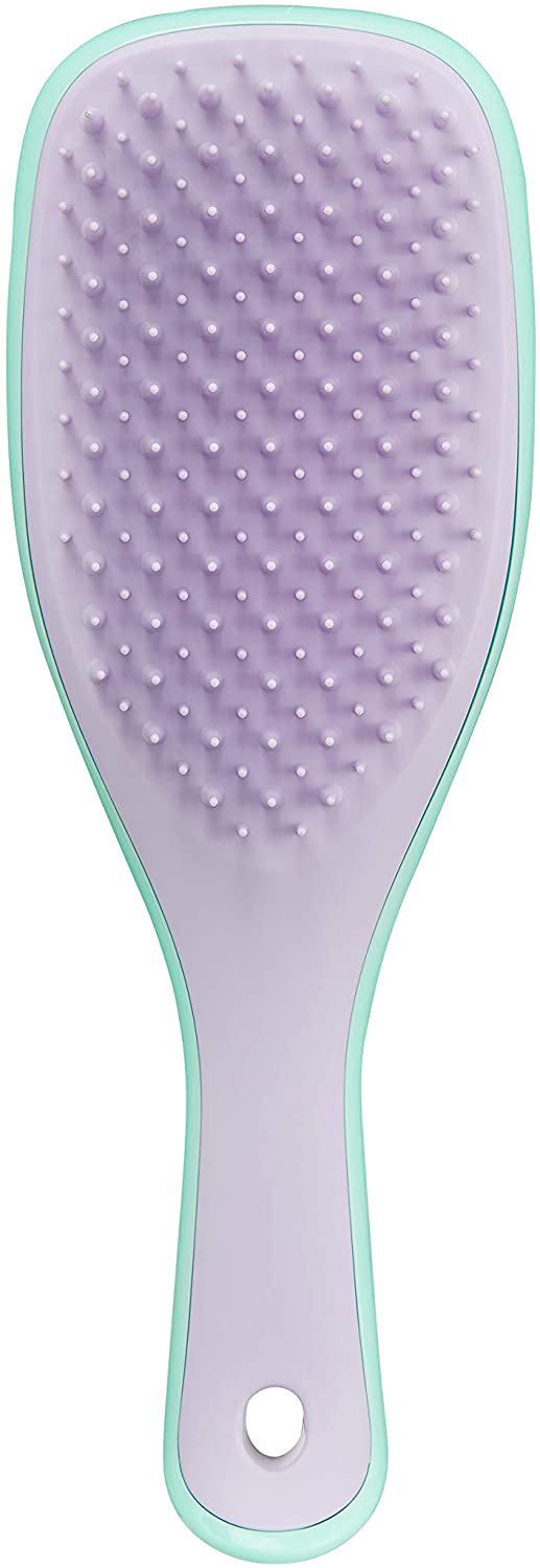 Matu ķemme Tangle Teezer Wet Detangling Mini Wisteria Leaf, zaļa/violeta