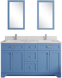 Комплект мебели для ванной Kalune Design Yellowstone 60, синий, 54 x 150 см x 86 см