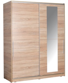 Skapis Kalune Design SWD-716-SS-3, brūna, 160 cm x 60 cm x 207 cm, with mirror