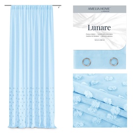 Дневные шторы AmeliaHome Lunare, синий, 140 см x 270 см