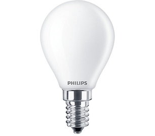 Spuldze Philips LED, P45, silti balta, E14, 60 W, 806 lm