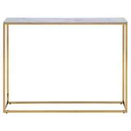 Konsoollaud Alisma 61834, kuldne/valge, 26 cm x 110 cm x 80.5 cm