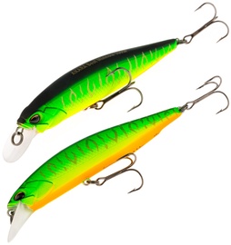 Воблер Akara Best Minnow 100SP A20, 10 см, 15 г, черный/зеленый/oранжевый