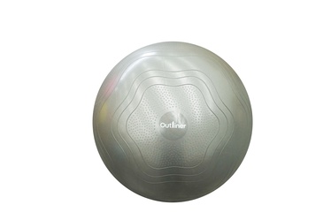 Gimnastikos kamuolys nesprogstantis, Outliner, LS3578, pilkas, 75 cm