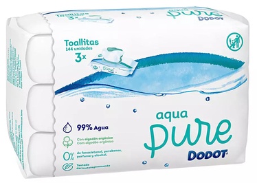 Niisked salvrätikud Dodot Aqua Pure Pure 99%, 432 tk