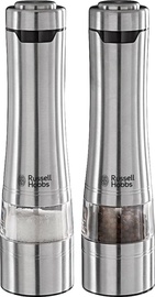Druskos ir pipirų malūnėlis Russell Hobbs Classics, skaidri/nerūdijančiojo plieno, 2 vnt.
