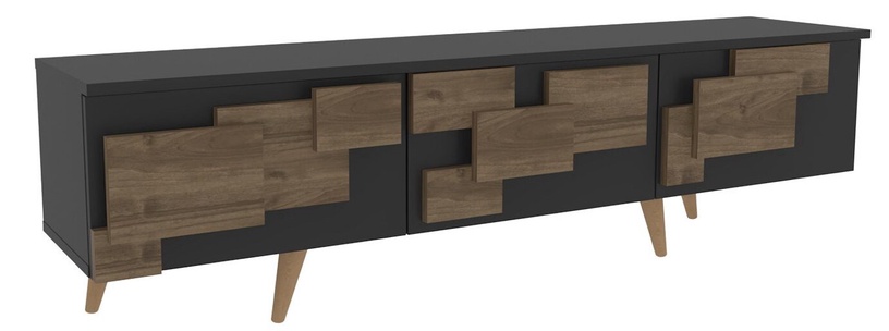 TV-laud Kalune Design 3 D, pähklipuu/antratsiit, 35 cm x 160 cm x 45 cm