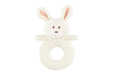 Barškutis Bunny, baltas