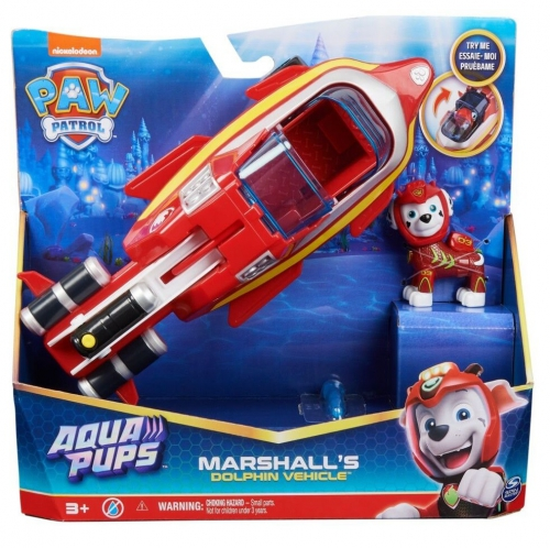 Basseini mänguvahend Paw Patrol Aqua Pups Marshall, punane