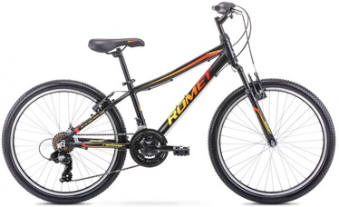 Velosipēds kalnu Romet Rambler, 24 ", melna/sarkana/dzeltena