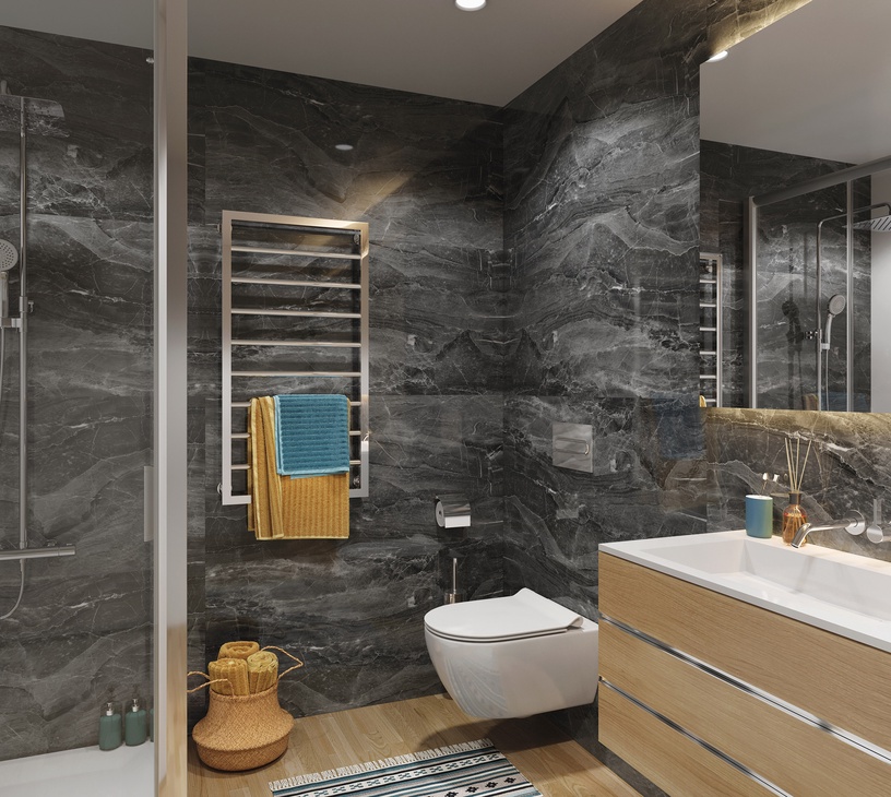 SPC seinapaneel Vilo Dark Stone, 120 cm x 60 cm x 0.4 cm