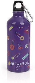 Бутылочка Gabol 11G232848, фиолетовый, алюминий, 0.5 л