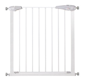 Turvavärav Springos Safety Gate, 85 cm, 76 cm, plastik/metall, valge