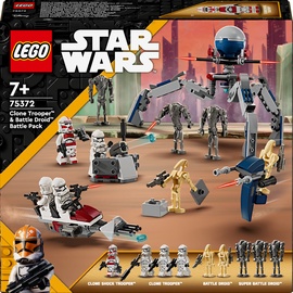 Konstruktors LEGO® Star Wars Clone Trooper™ un Battle Droid™ kaujas paka 75372