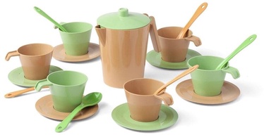 Rotaļu virtuves piederumi Wader RePlay Coffee Set, brūna/zaļa