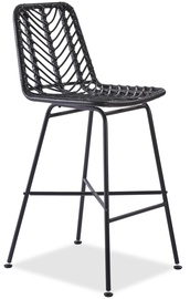 Bāra krēsls H97 V-CH-H/97-CZARNY, melna, 43 cm x 46 cm x 100 cm