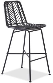 Bāra krēsls H97 V-CH-H/97-CZARNY, melna, 43 cm x 46 cm x 100 cm