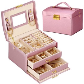Papuošalų dėžutė Springos HA1077, rožinė