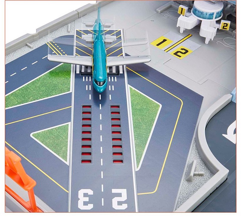 Transporta rotaļlietu komplekts Mattel Matchbox Action Drivers Airport Adventure HCN34, daudzkrāsains