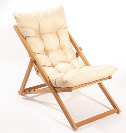 Садовый стул Floriane Garden, коричневый/кремовый, 44 см x 59 см x 90 см