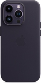 Чехол Apple Leather Case with MagSafe, Apple iPhone 14 Pro, темно-серый