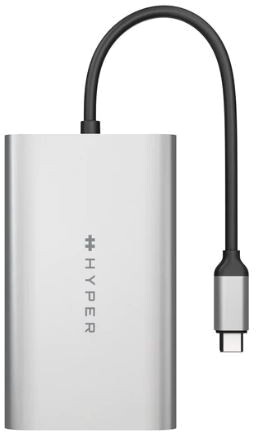 hyperdrive dual 4k hdmi adapter for m1 macbook
