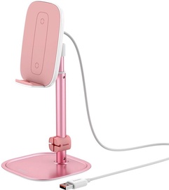 Зарядное устройство Baseus SUWY-D0R, Qi Wireless, розовый, 15 Вт