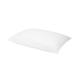 Подушка Masterjero Natural Feather LOW, белый, 50 см x 70 см