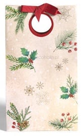 Подарочный пакет мешочек Yankee Candle Magical Christmas Morning, красный/зеленый/бежевый, 150 x 100 x 210 мм