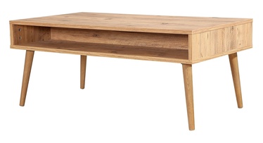 Kafijas galdiņš Kalune Design Viva, brūna, 1100 mm x 600 mm x 450 mm