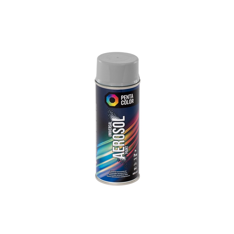 Aerosoolvärv Pentacolor Universal, tavaline, hall (ral 7001), 0.4 l