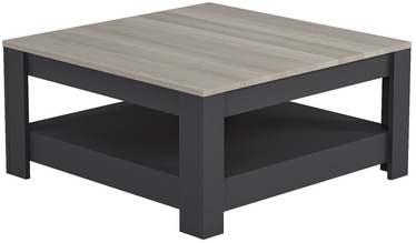 Журнальный столик Kalune Design Grado, дубовый/темно-серый, 89 см x 89 см x 46 см