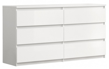 Kumode Forte Chelsea CHLK261-U42, balta, 43 x 154 cm x 80 cm, 1 gab.