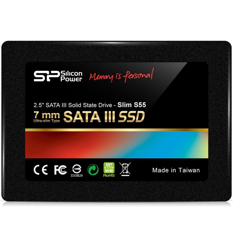 Kietasis diskas (SSD) Silicon Power Slim SP120GBSS3S55S25, 2.5", 120 GB