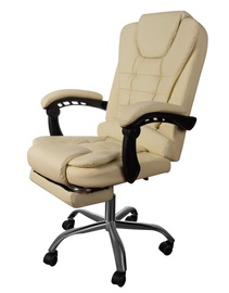 Tool Malatec Office Chair XL15568, 46 x 51 x 102 - 110 cm, kreemjasvalge