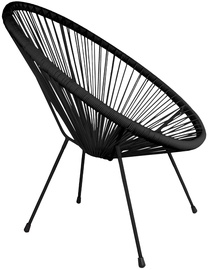 Atzveltnes krēsls Homla Acapulco 968314, melna, 73 cm x 85 cm x 93 cm