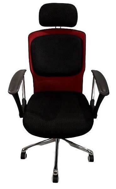 Офисный стул MN A013-2, 50 x 50 x 115 см, черный/красный
