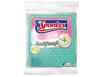 Ткань, для кухни Spontex Antifungi, желтый, целлюлоза, 3 шт.