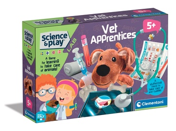 Žaislinis daktaro rinkinys Clementoni Science & Play Junior Veterinary, įvairių spalvų