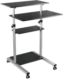 Письменный cтолы регулируемая высота Logilink Mobile Sit-Stand Workstation BP0070, серебристый/черный
