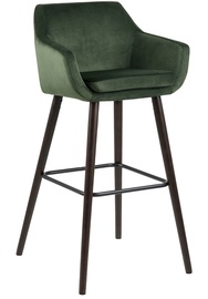 Барный стул Actona Hoker Nutri, зеленый/темно коричневый