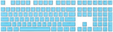 Чехол на клавиатуру Royal Kludge Pudding PBT Keycaps 104 pcs Blue PBT ISO, синий