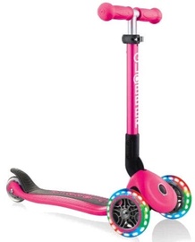Skūteris Globber Junior Foldable Lights, rozā (bojāts iepakojums)